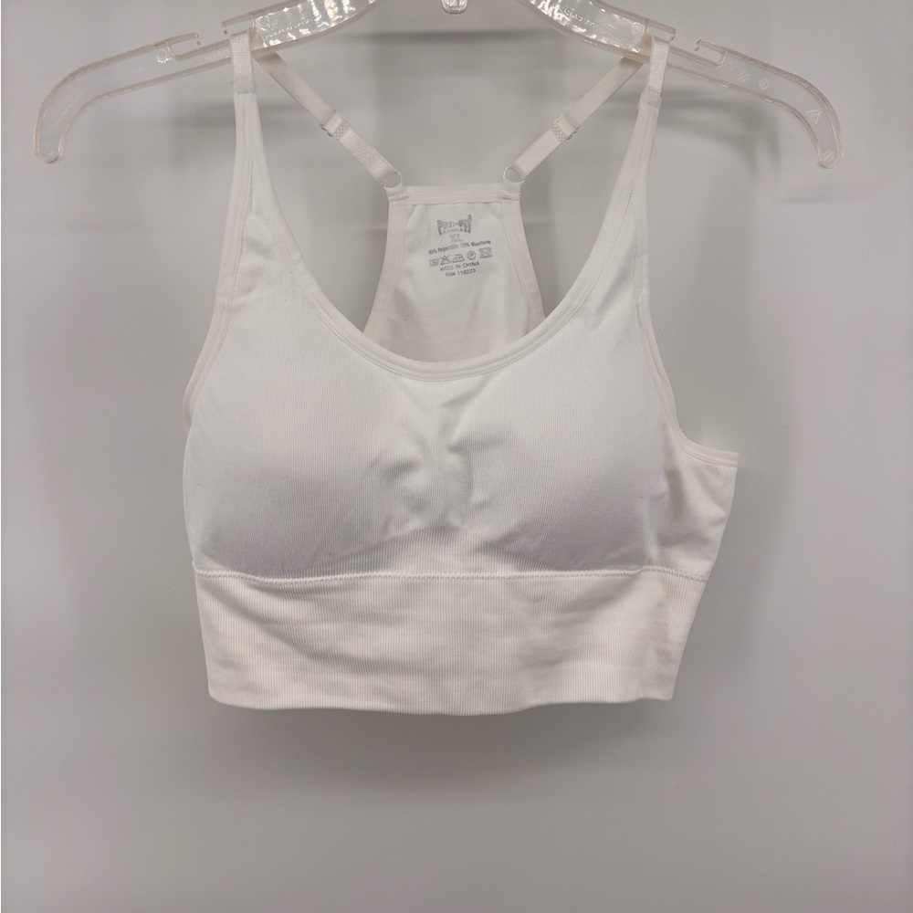 White Sports Bra‎